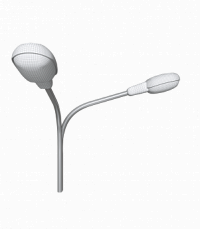 К2-2,0-2,0-90-Ф4 двухрожковый разнонаправленный под 90° консольный кронштейн